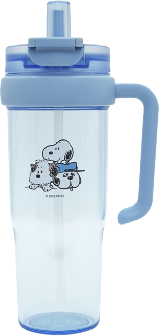 COTD TRITAN把手杯 SNOOPY聯名, 透明藍色, 1個, 1150ml