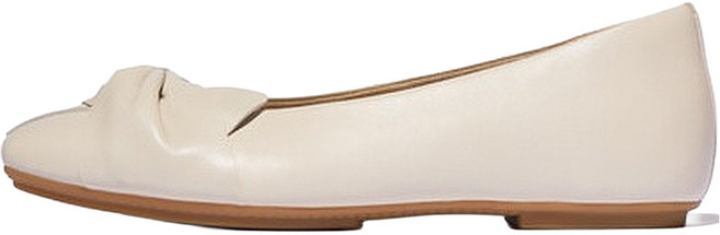 fitflop 女款 Delicato Soft TWIST 皮革 BALLET FLATS 樂福鞋