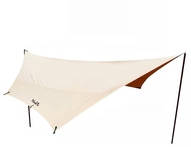 Nuit 努特 長老系列 帝寶 科技棉蝶式六角天幕帳 NTGC56 600 x 560cm, 棕色, 4人