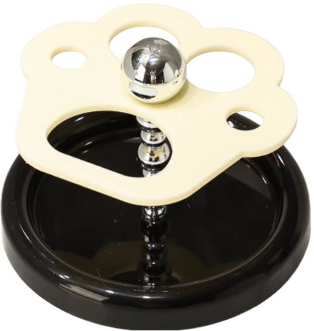 블럭마트 욕실 모던 감성 칫솔 치약 거치 스탠드, 크림, 1개