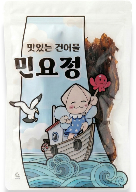 민요정 조미오징어다리 납짝숏다리, 1개, 200g