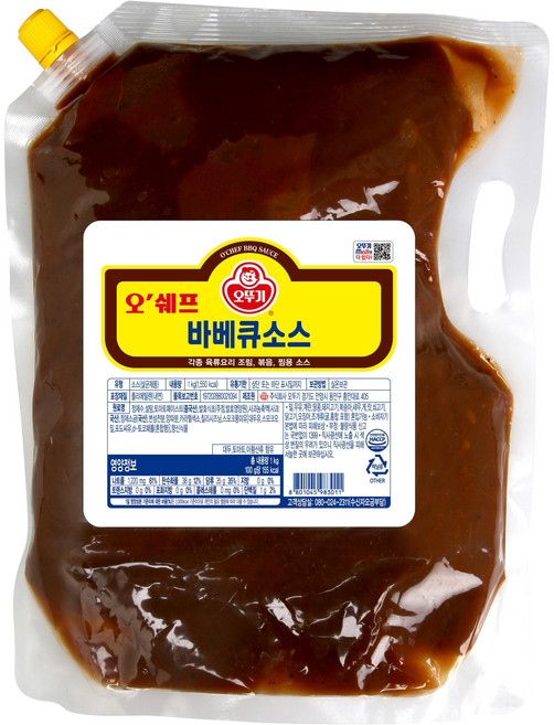 오뚜기 오쉐프 바베큐소스, 1kg, 1개