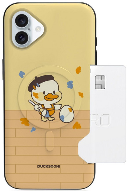 덕순이네 투카드 수납 마그네틱 맥세이프 범퍼 휴대폰 케이스