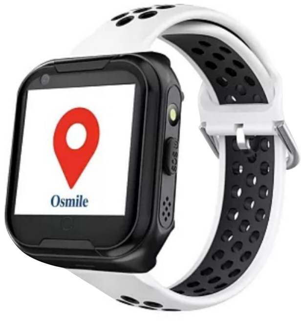 Osmile GPSSOS 求救手錶 ED1000, 黑色 + 白色, 1.4吋, 行動網路(4G）