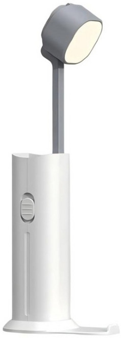 Couselect 手電筒/LED手電筒/USB充電手電筒/強光照明多功能立式檯燈/手機支架 Type-C充電, 白色, 1個