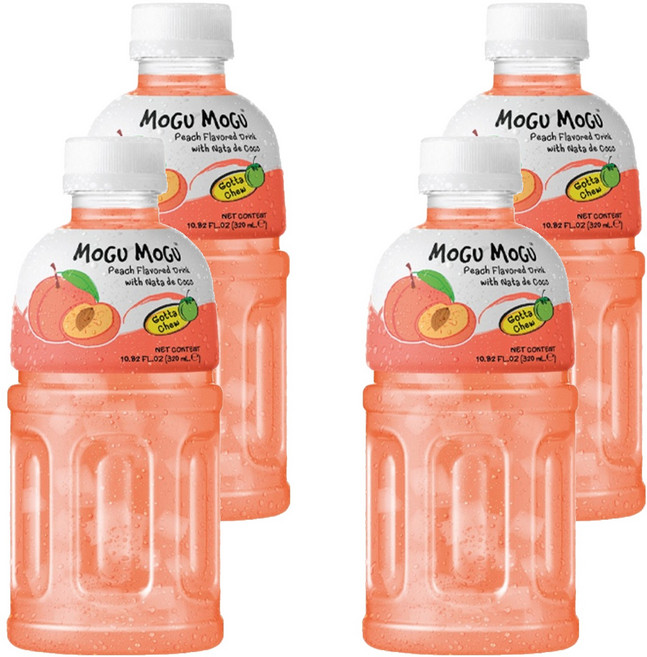 모구모구 복숭아맛, 320ml, 4개