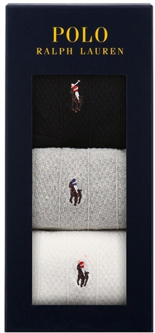 폴로랄프로렌 남성용 와플 갑종 중목 3족 세트