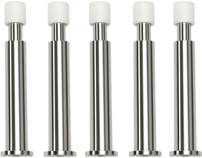 스프링 도어스토퍼, 5개, 실버 + 화이트