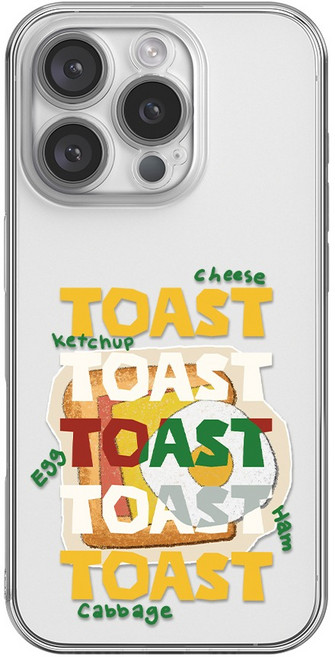 핫티몰 맛있는 하루 프린팅 투명 휴대폰 케이스