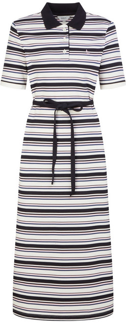 헤지스 여성용 스트라이프 면혼방 반팔원피스