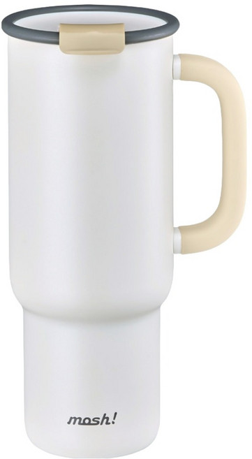 모슈 팝업 스트로우 텀블러, 매트화이트, 820ml, 1개