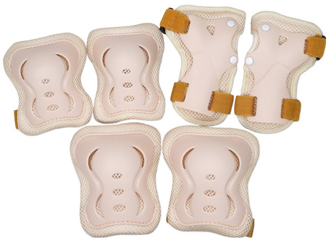 주트 보호대 양쪽착용 3종 세트, 베이지, 1세트