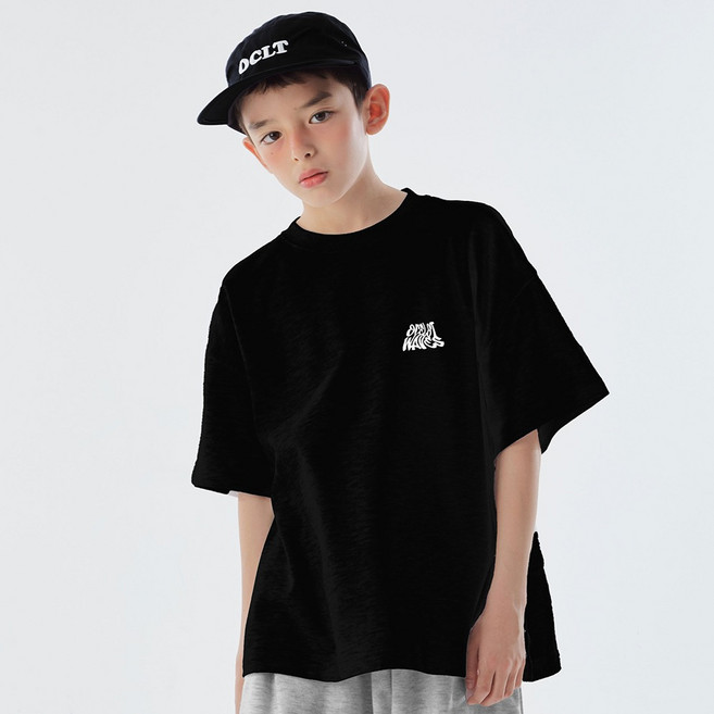 오실롯주니어 D21 웨이브 로고 반팔티셔츠