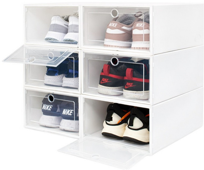 루아즈 다용도 신발정리함 깔끔한 슈케이스 대형, 6개