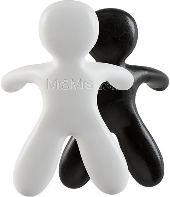 미스터앤미세스 체사레 내셔널 스피릿 차량용방향제 화이트 + 블랙 세트, 1개, 뉴카