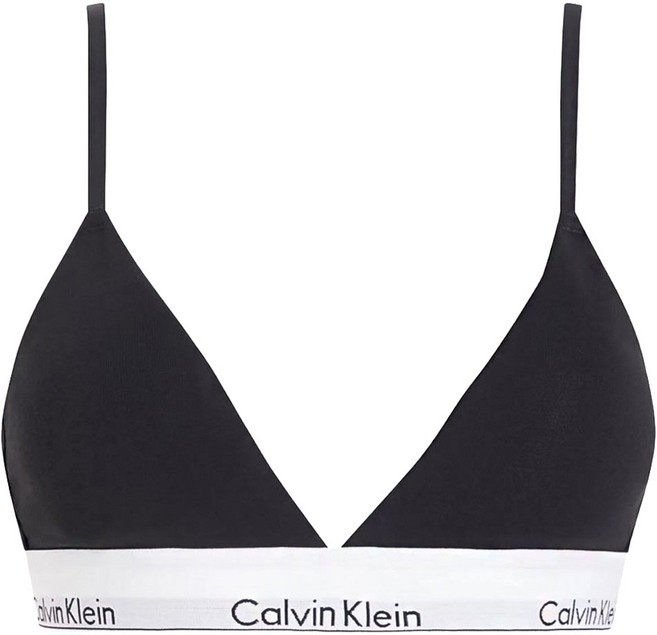Calvin Klein 凱文克萊 underwear Lightly Lined Triangle Bralette 深V無鋼圈薄墊運動內衣/女內衣 QF8498-004