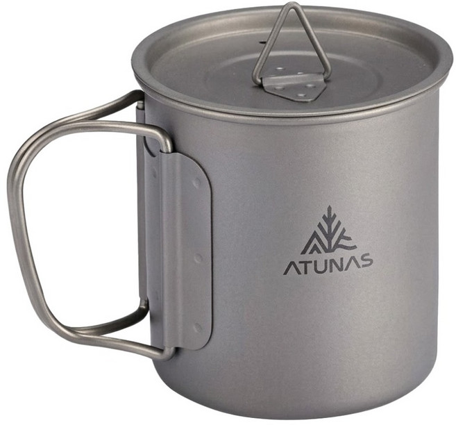 ATUNAS 歐都納 單層鈦隨行杯 300ml A1KTGZ14, 銀色, 1個