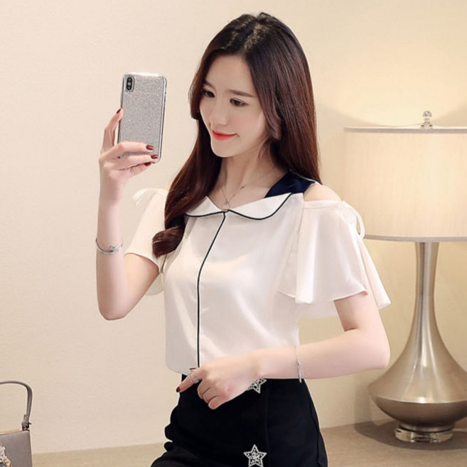 포플러앤씨 여성용 카키시라 오프숄더 블라우스 P26SMBL031808