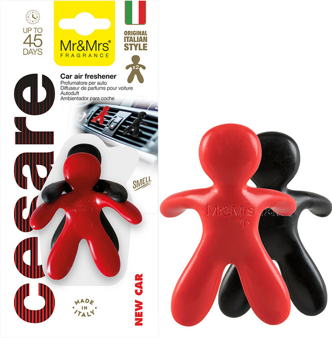 미스터앤미세스 체사레 내셔널 스피릿 차량용방향제 레드 + 블랙 세트, 1세트, 뉴카