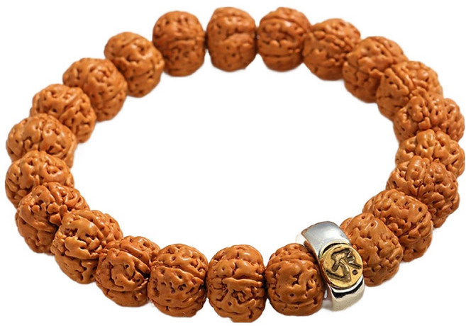 리버폭스 원목 염주 명상 불교 팔찌, 허공장보살(소 / 호랑이띠), 1개