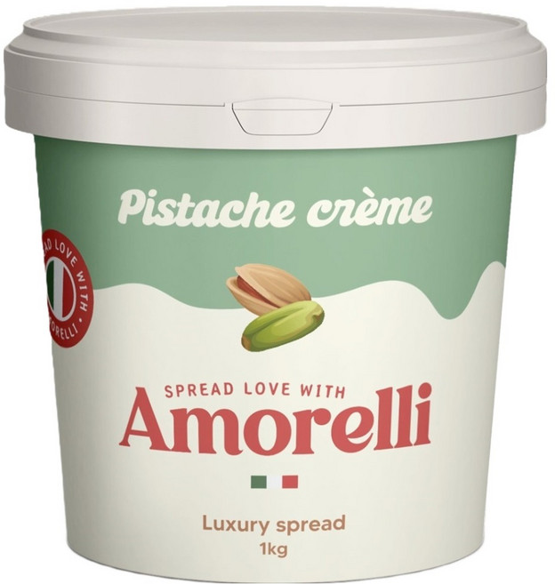 Amorelli 大容量開心果抹醬, 1個, 1kg