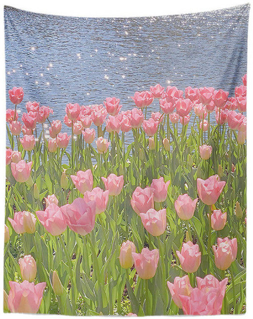 부트핏 봄 감성 꽃 그림 패브릭 포스터, 디자인7
