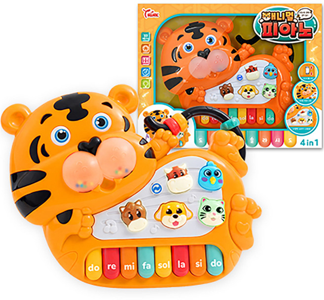 씽크토이 애니멀 피아노, 1개, 혼합색상