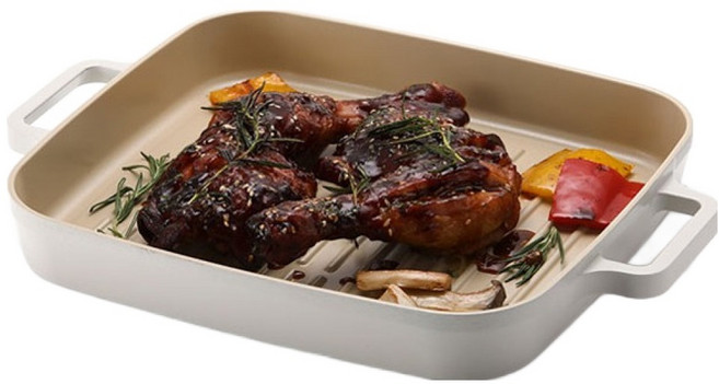 네오플램피카 인덕션 사각그릴, 28cm, 1개