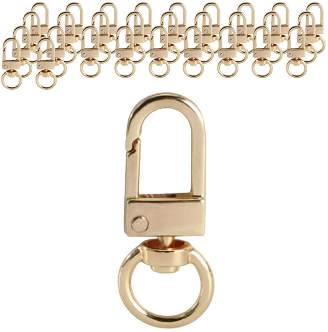 마켓피아 회전형 가방 연결 부자재 열쇠고리, 골드, 40개