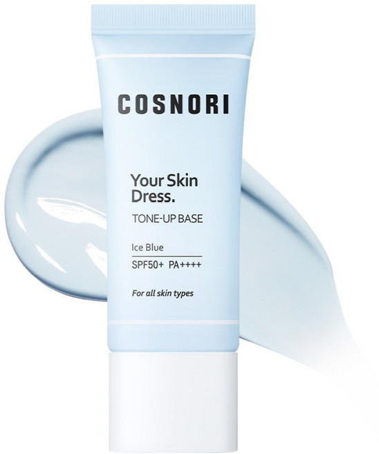코스노리 유어 스킨 드레스 톤업 베이스, 아이스 블루, 1개