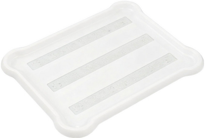 아이리스 배변패드가 딱 붙는 논슬립 배변판 P-SPT, 화이트, 1개