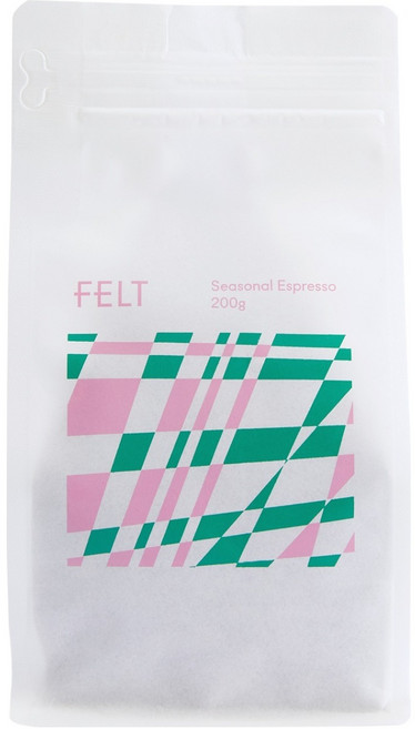 펠트커피 시즈널 에스프레소 원두, 홀빈(분쇄안함), 200g, 1개