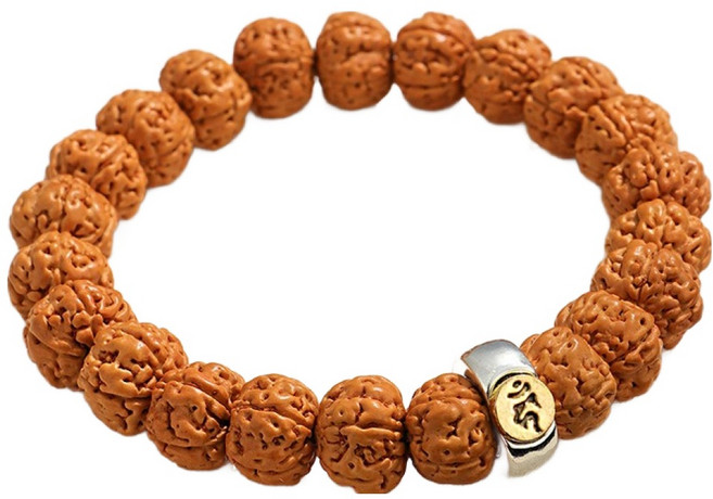 리버폭스 원목 염주 명상 불교 팔찌, 부동명왕(닭띠), 1개