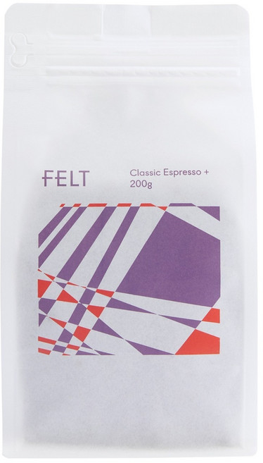 FELT 經典義式濃縮Plus咖啡豆, 200g, 1個