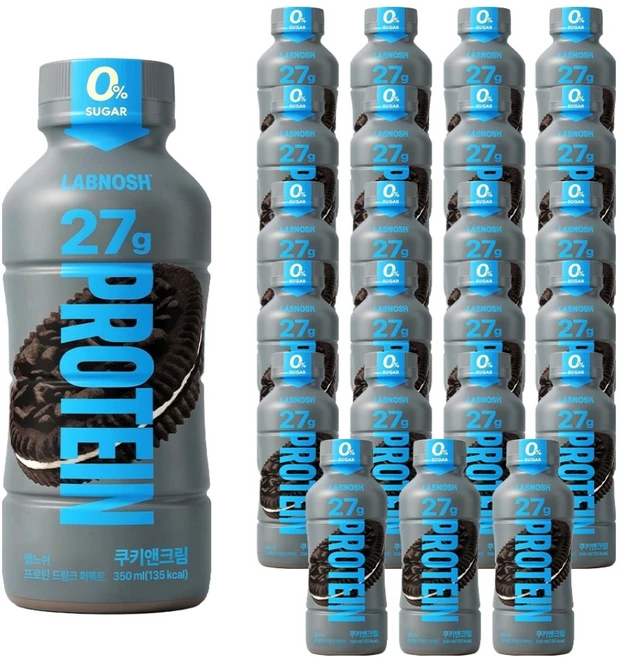 랩노쉬 프로틴 드링크 퍼펙트 쿠키앤크림, 24개, 350ml - 쿠팡