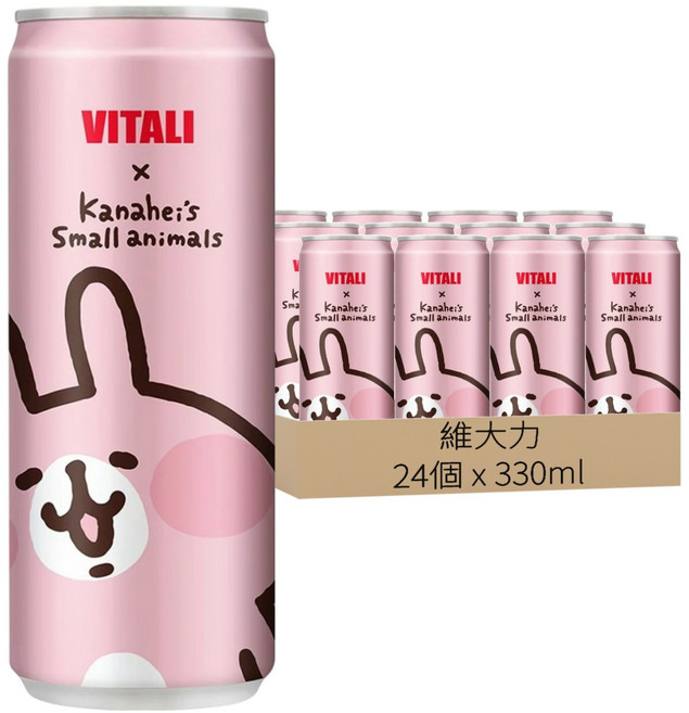 維大力 香檳風味氣泡飲, 24個, 330ml