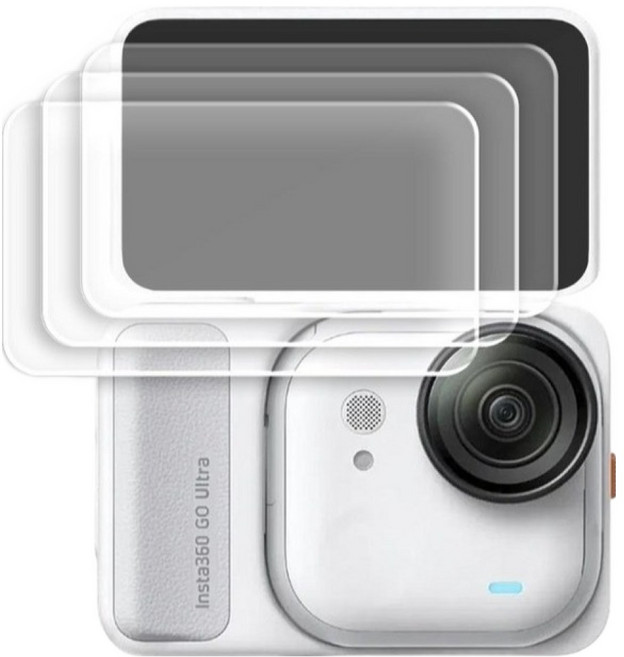 ODG 액션캠 액정 강화유리 방탄필름 3p 세트, 1세트, Insta360 Go Ultra