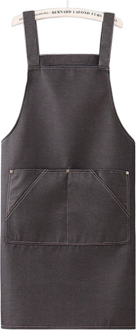 데이소이 데님 민소매 주방 앞치마 ONE SIZE, 03 블랙, 1개