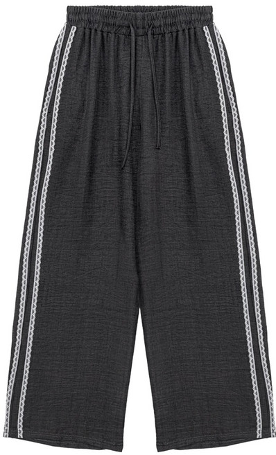 부루앤쥬디 여성용 레이스 배색 밴딩 팬츠 BOSEPT506B