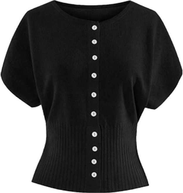 페이지플린 여성용 버튼 돌먼핏 니트 P6BKN003C