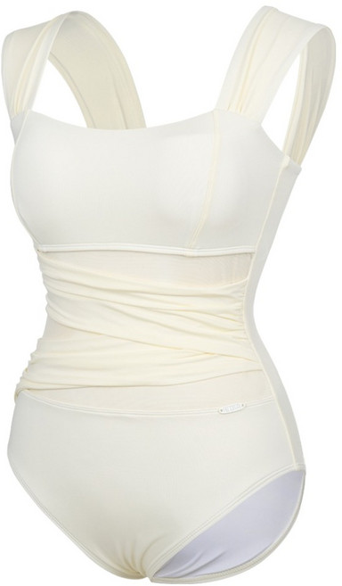 renoma SWIM 女款透視抓皺連身泳衣 RN-LS2G911