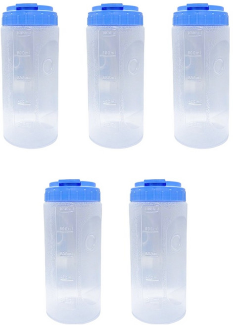 리빙패밀리 업소용 물방울 물병, 혼합색상, 5개, 1L