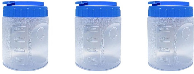 리빙패밀리 업소용 물방울 물병, 혼합색상, 3개, 500ml