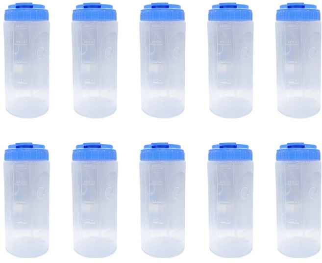 리빙패밀리 업소용 물방울 물병, 혼합색상, 10개, 1L