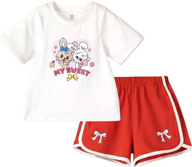 월튼키즈 아동용 스위티버니즈 상하의 세트