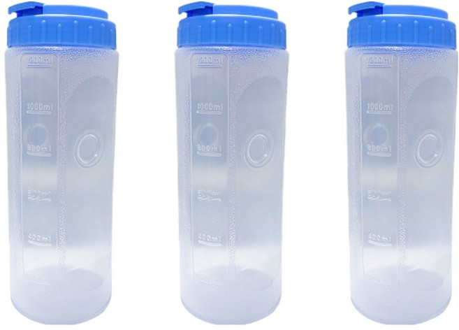 리빙패밀리 업소용 물방울 물병, 혼합색상, 3개, 1.3L