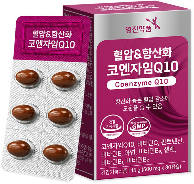 영진약품 혈압 & 항산화 코엔자임 Q10 15g, 1개, 30캡슐
