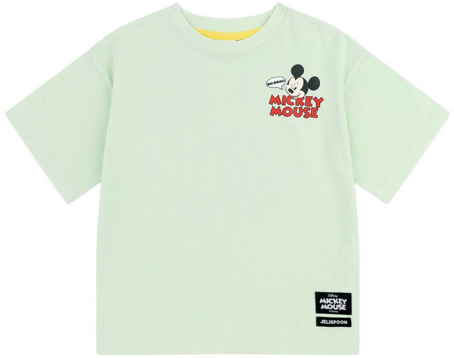 젤리스푼 아동용 디즈니 미키 마우스 쓰리써클 반팔 티셔츠