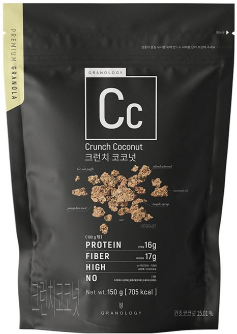 그라놀로지 크런치 코코넛, 150g, 1개