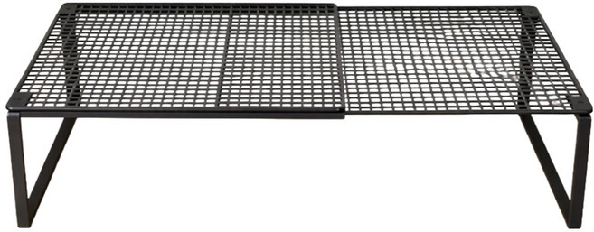 메오 길이조절 확장형 옷장 정리 칸막이 수납정리대 M, 블랙, 1개